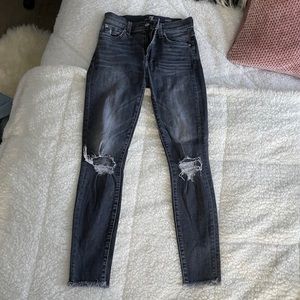 7 FOR ALL MANKIND | grey ripped skinny Jeans